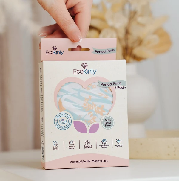 ECOKINLY- Reusable Period Pads 3 Pack - Image 5