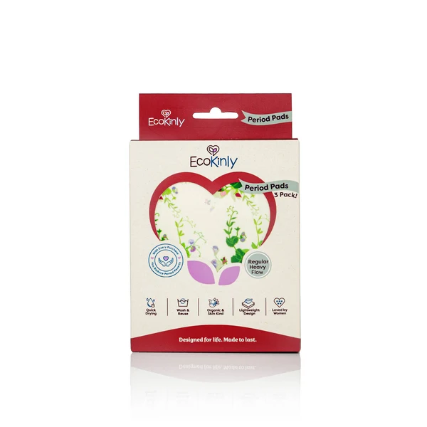 ECOKINLY- Reusable Period Pads 3 Pack - Image 2