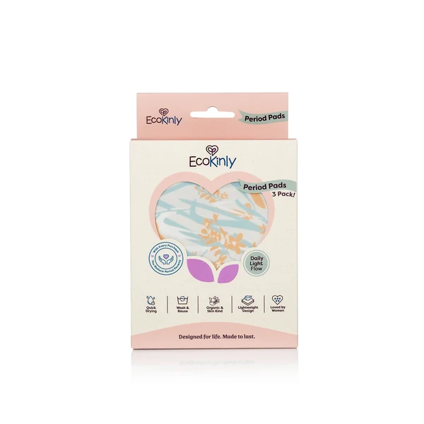 ECOKINLY- Reusable Period Pads 3 Pack